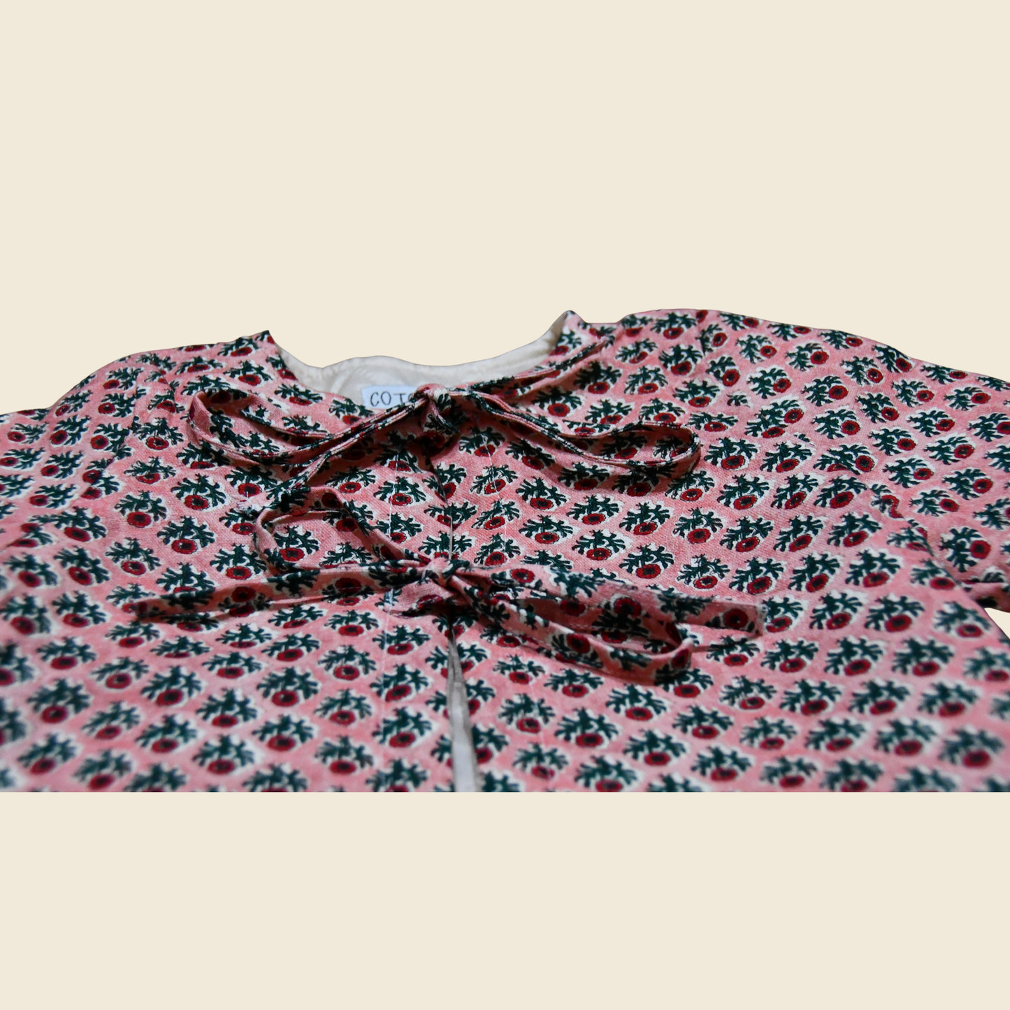 Chaqueta Flores Fucsia Sin Chiporro