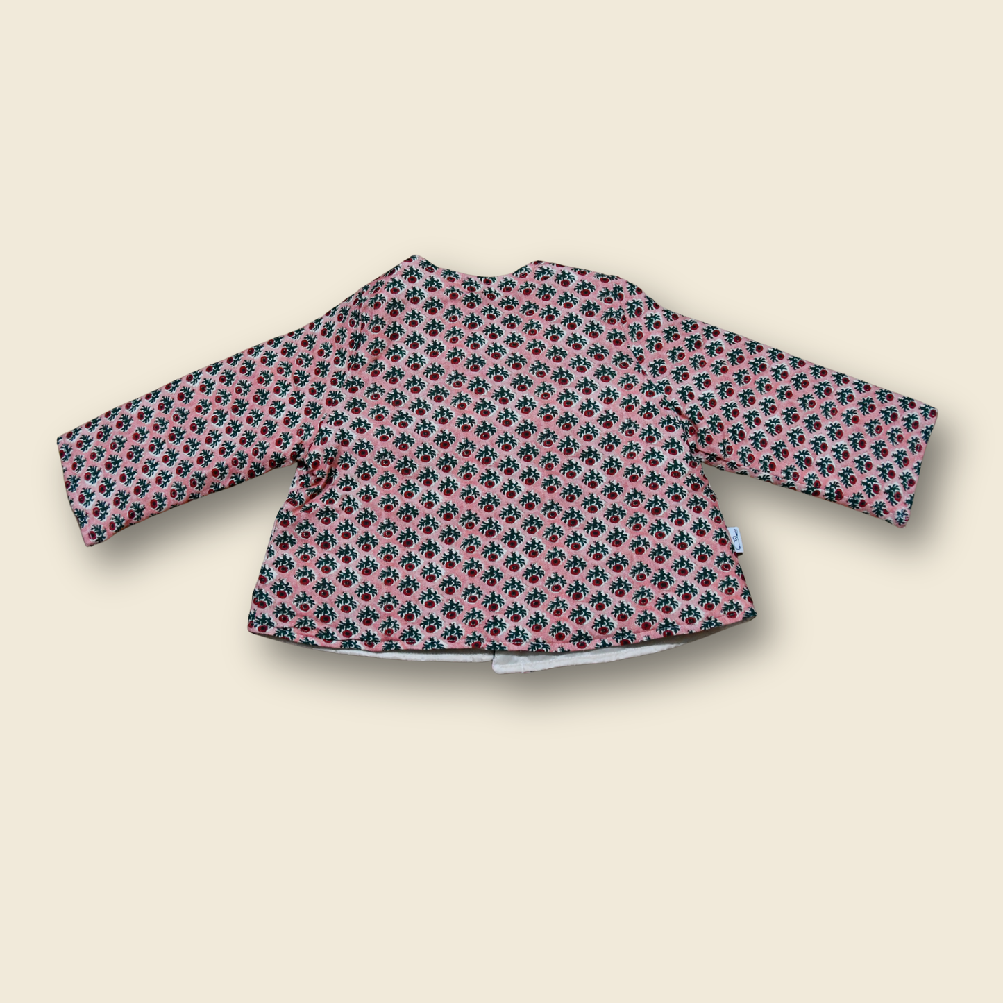 Chaqueta Flores Fucsia Sin Chiporro