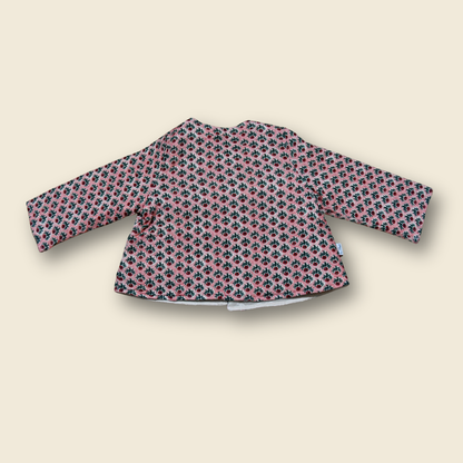 Chaqueta Flores Fucsia Sin Chiporro