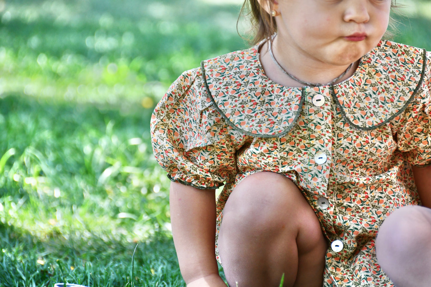 Blusa Flores Naranjas